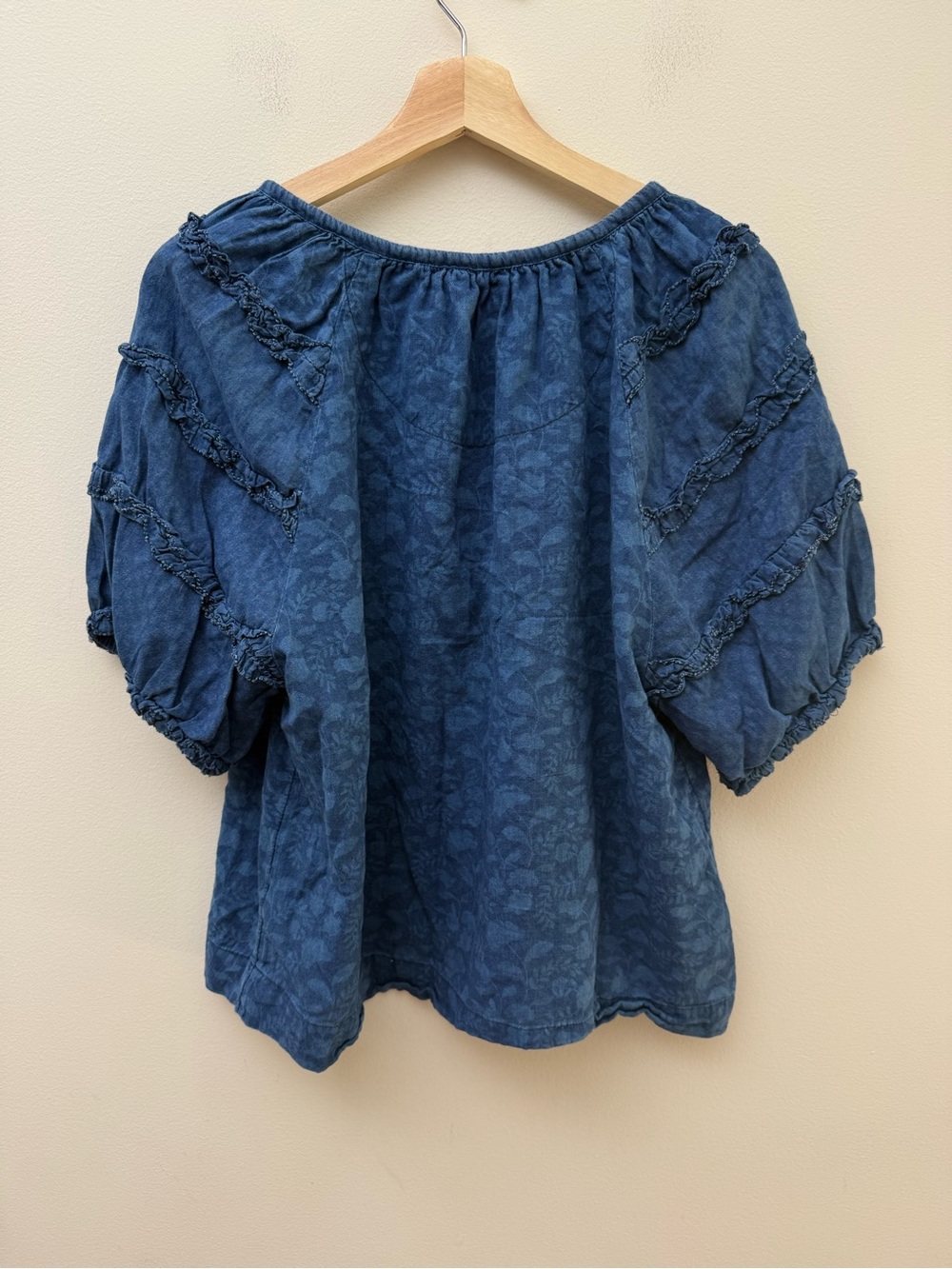 Faherty Bodhi Ruffle Trim Top - Picture 7 of 8